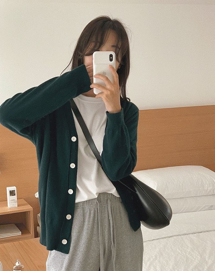 [mm.] just cardigan (deep green)