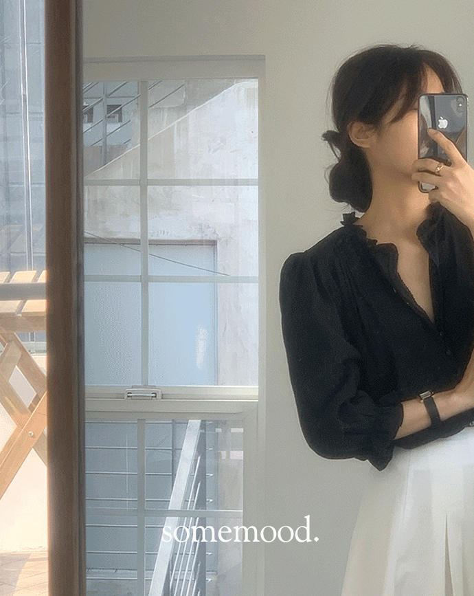 [Somemood] Carol blouse (black) 2차