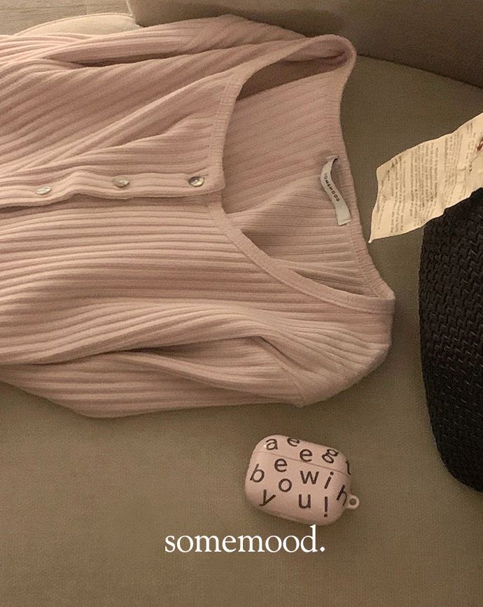 [Somemood] Sugar cardigan (mute pink)
