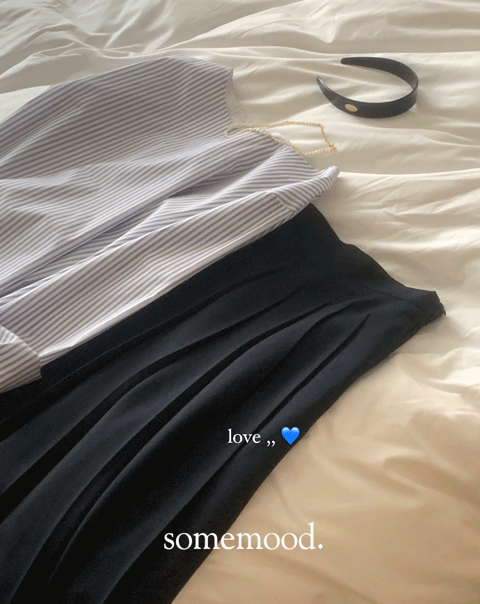 [Somemood] Camiu skirt (dark navy) 2차
