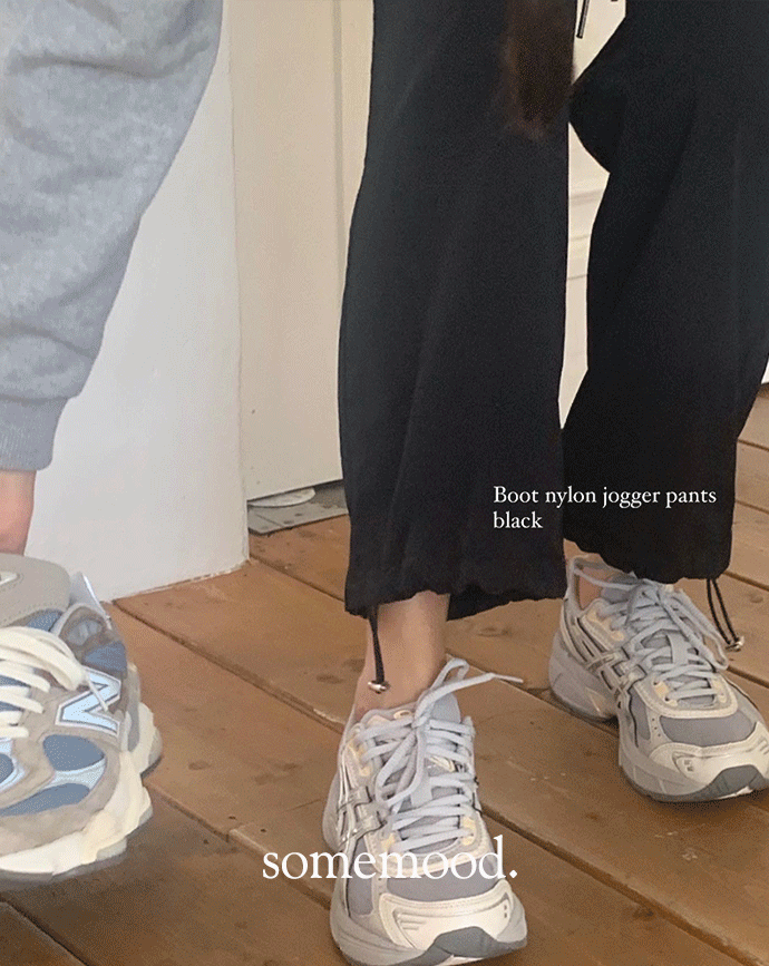 [Somemood] Boot nylon pants (black)